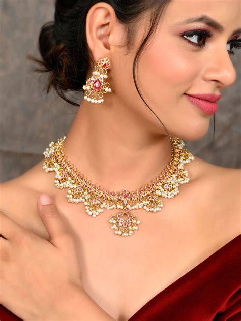 Buy Gold Plated Kemp Jewellery Sets for Women Online at Silvermerc ...