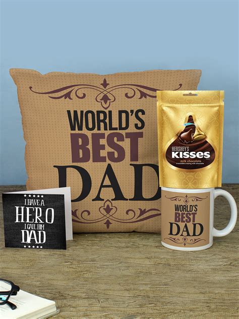 Buy | Fathers Day Printed Cushion and Coffee Mug with Chocolate Pack ...