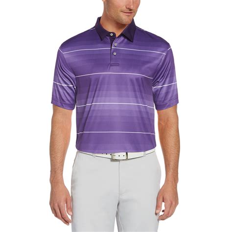 PGA TOUR Men’s Purple Gradient Stripe Polo Shirt – COUTUREPOINT