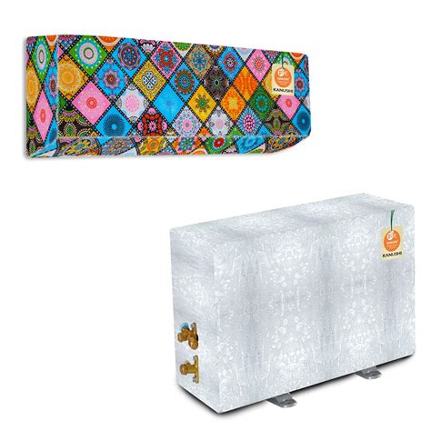 KANUSHI industries® Split AC Cover Set For Indoor And Outdoor Unit 1.5 ...