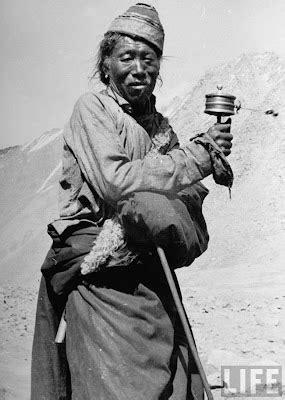 Tibetan Pilgrim - Himalaya 1938 - Old Indian Photos