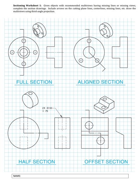Solved Sectioning Worksheet 1: Given objects with | Chegg.com