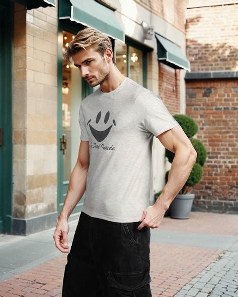 Buy Grey Melange Tshirts for Men by Shein Online | sheinindia.in