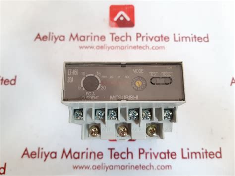 Mitsubishi electric et-n60 motor protection relay – Aeliya Marine Tech
