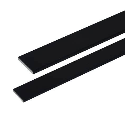 Aluminium Flat Bar - Black Powder Coated - Metal Mate