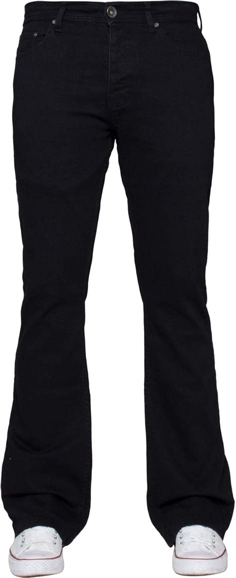 Enzo Mens Bootcut Wide Leg Jeans - Stretch Bell India | Ubuy