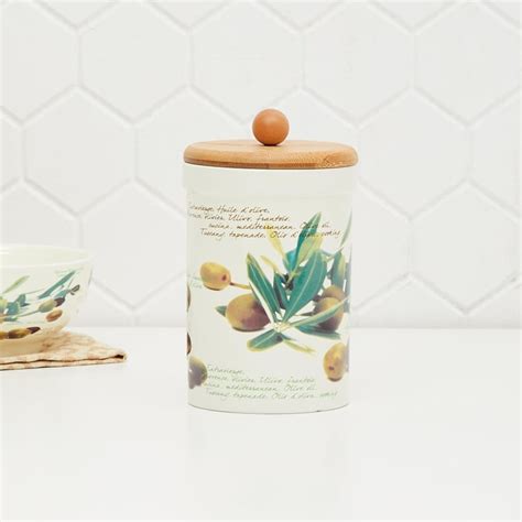 Buy Malvina Printed Jars - Dolomite - Canister 11 cm x 11 cm x 19 cm ...