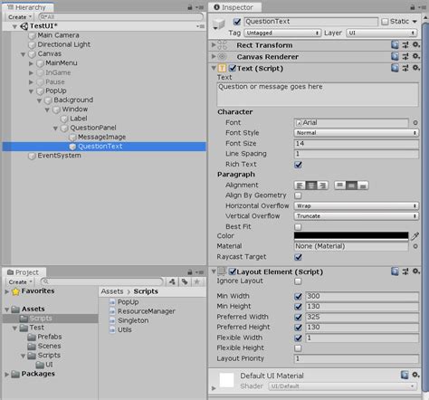 Create Pop-Up Windows Unity 的图像结果