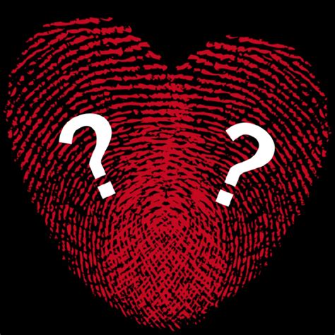 Heart Thumb Impression Greeting With Custom Alphabet