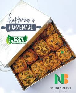 Nature's Bridge Pista Delight Cookies - 400 Gm / Pista Cookies / Pista ...