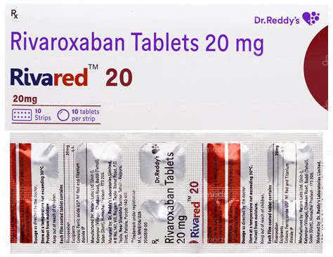 Rivared 20 Tablet 10 - Uses, Side Effects, Dosage, Price | Truemeds