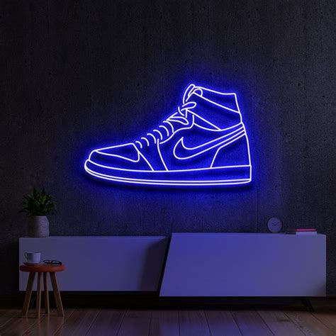 Blue Sneaker Custom Neon Sign Board | Shoe Neon Light – The Seven Colours