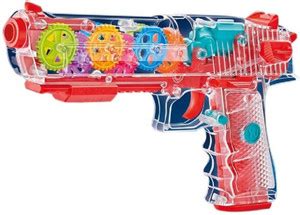 Bandhan Enterprises Transparent gear gun with light & sound (gear ...