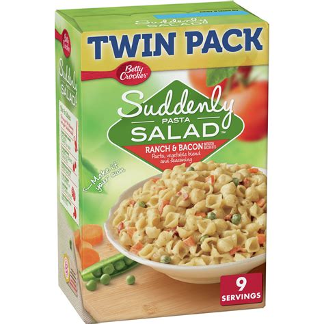Betty Crocker Suddenly Pasta Salad, Ranch & Bacon, 15 oz., Twin Pack ...