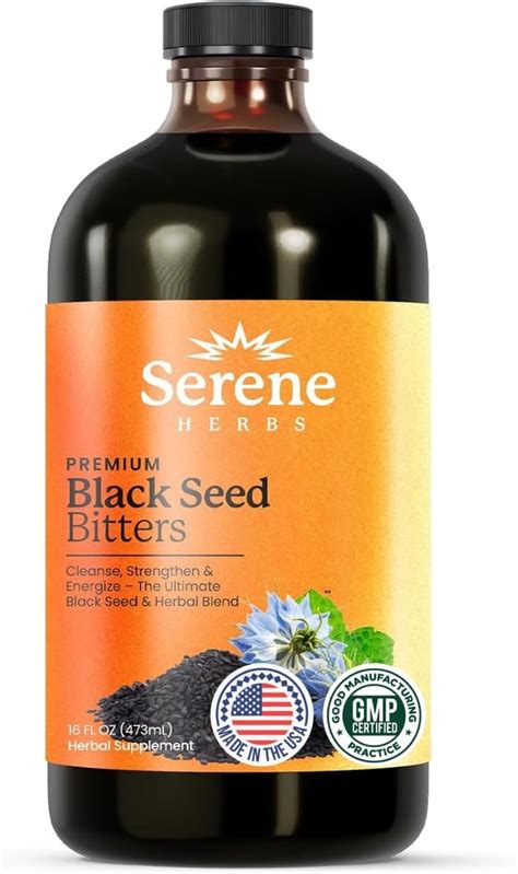 Serene Herbs Organic Black Seed Oil Bitters Liquid - India | Ubuy