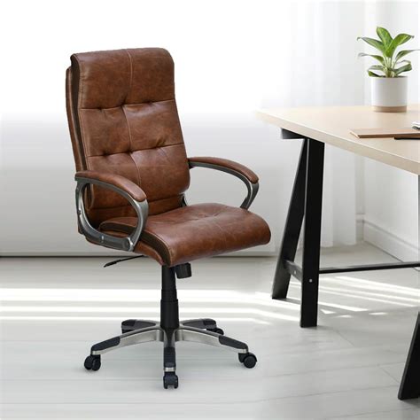 Nilkamal Veneto High Back Office Chair with Adjustable Height and ...
