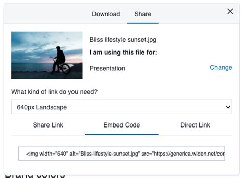 Create Direct Link 的图像结果