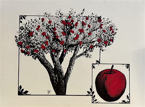 Image result for Simple Apple Tree Drawing