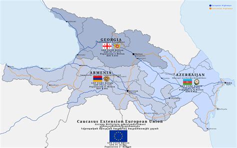 Alternative Caucasus joined the European Union : r/imaginarymaps