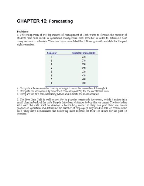 Mgt-636-Chapter-12-Forecasting-Models-and-Analysis - Studocu