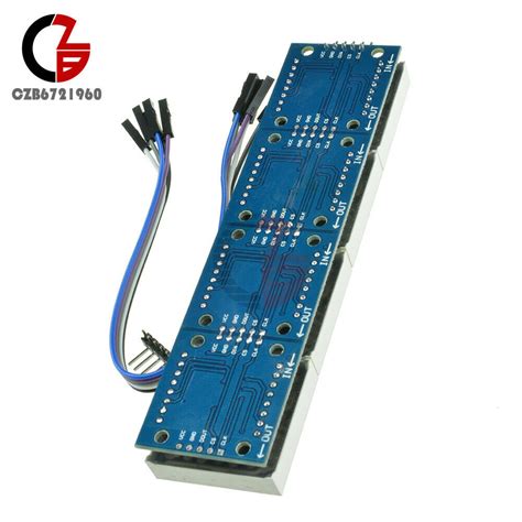 Dot Matrix Module Arduino Microcontroller MAX7219 4 In One Display + 5