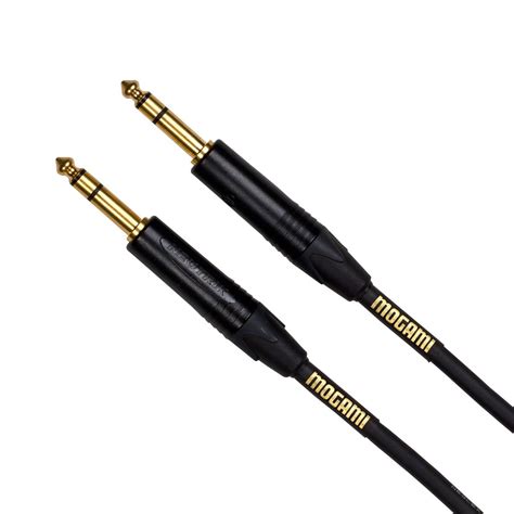 Mogami GOLD TRS-TRS-03 Balanced Audio Patch Cable, 1/4" TRS Male Plugs ...