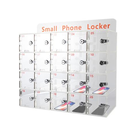 Cell Phone Storage Locker, Cell Phone Locker Box with Door Locks and ...