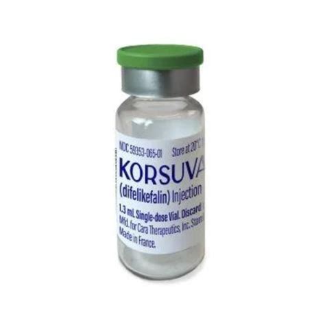 Buy korsuva Online | 65 mcg /1.3 mL | Generic Name: Difelikefalin