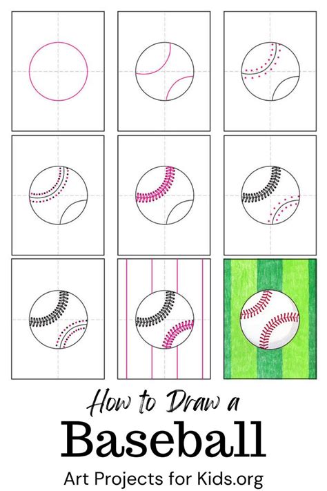 Simple Baseball Drawing 的图像结果