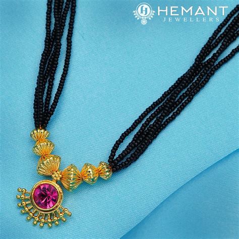Traditional Maharashtrian Kolhapuri Mangalsutra 3 Utar Jav Saj Rava Ha ...