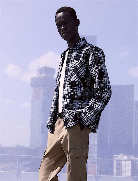 Buy Checked Overshirt at Marks & Spencer