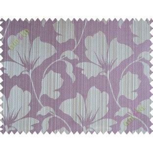 Dark purple floral design polycotton main curtain designs