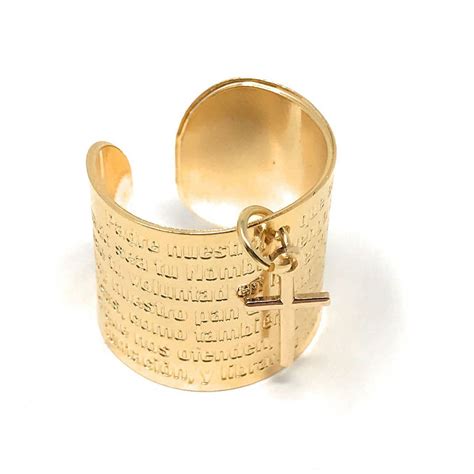 Our Father Prayer Ring, Our Father Spanish Prayer Ring. Lord's Prayer ...