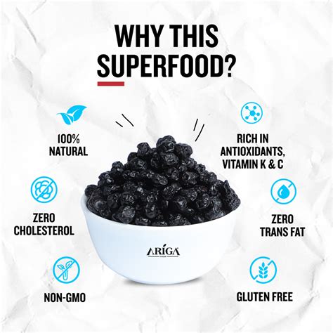 Ariga Premium Dried California Blueberries- 150 gm Pack at Best Prices ...
