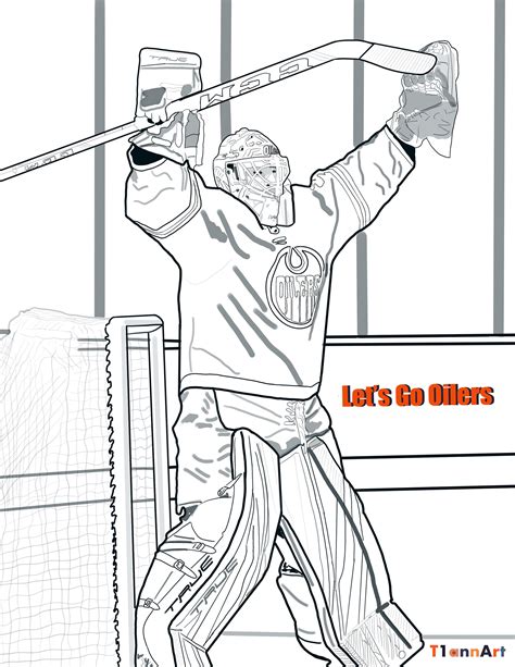 Hockey Goalie Coloring Pages