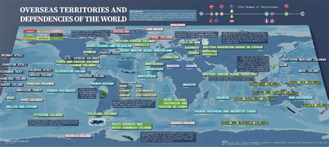 Mapped: Overseas Territories and Dependencies - Full Size