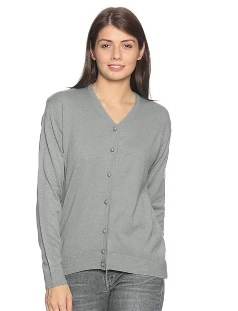 Buy Oswal Women Knitted 100% Daffodil Acrylic Regular Fit Full Sleeve ...