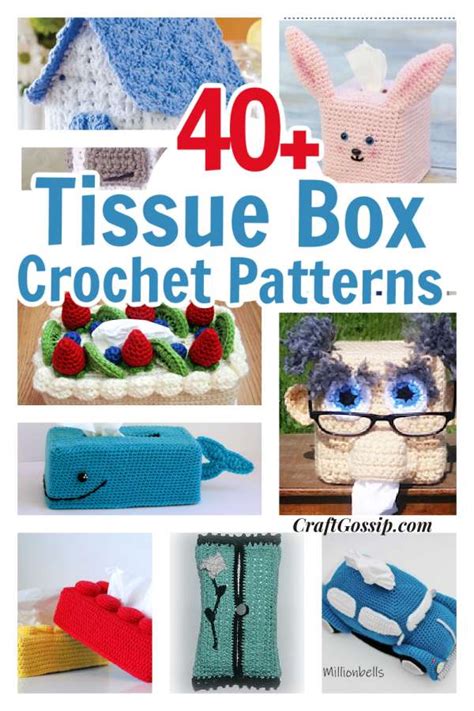 Crochet Tissue Box Cover Tutorial 的图像结果