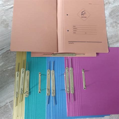 ACE Files Fileboard 540 GSM Spring File (Pack of 20) + 05 Brown A4 ...