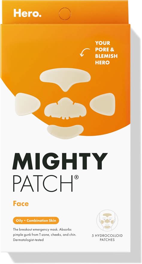 Amazon.com : Hero Cosmetics Mighty Patch™ Face Patch - XL Hydrocolloid ...