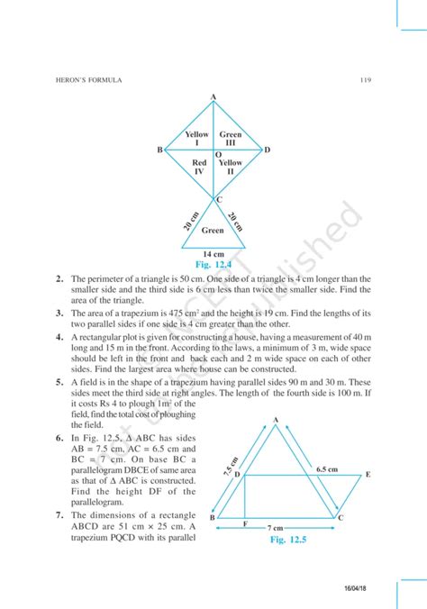 NCERT Exemplar Class 9 Maths Chapter 12 - eSaral