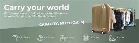 Buy uppercase Vector (Cabin) 55cm, Sustainable Trolley Bag, Hardsided ...