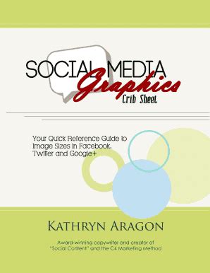 Fillable Online Social Media Graphics Crib Sheet Fax Email Print ...