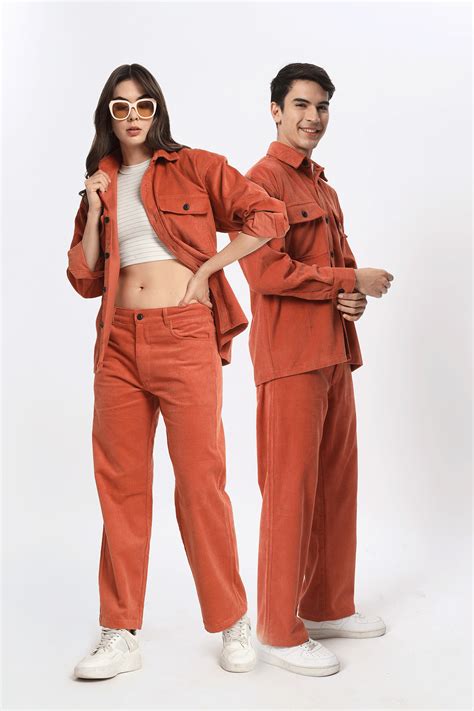 OCHRE CORDUROY LOOSE FIT UNISEX SET – Kaye