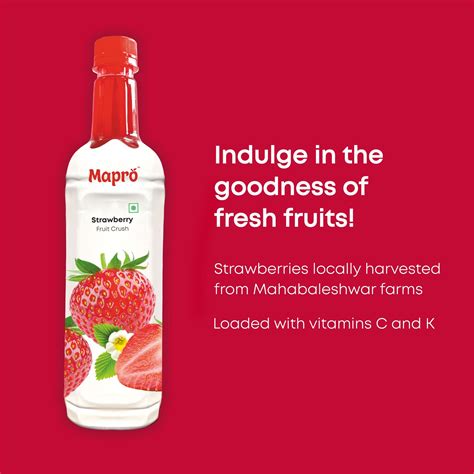 Buy Your Mapro Whole Strawberry Crush Bottle Now