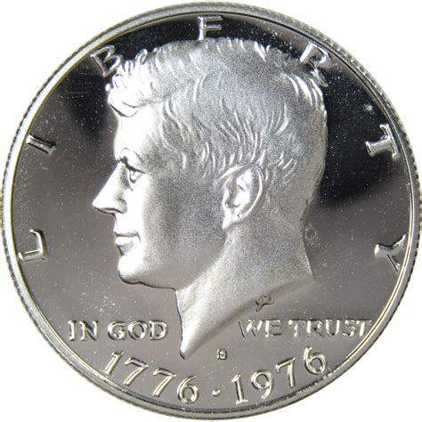 1976 S Kennedy Bicentennial Half Dollar Silver Proof 50c Coin
