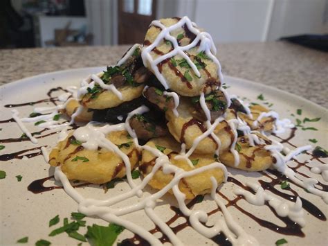 Mushroom & Mini Potato Cakes Breaky Stack W Coconut Yoghurt And ...