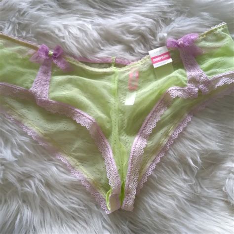 Sheer lavender/and lime green panties. New with tags. | Depop