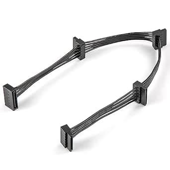 JOYJOM SATA Power Splitter Cable: 15 Pin SATA to 4 SATA 4X Serial ATA ...