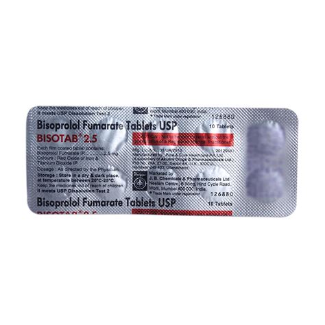 Bisotab 2.5 Tablet 10's Price, Uses, Side Effects, Composition - Apollo ...